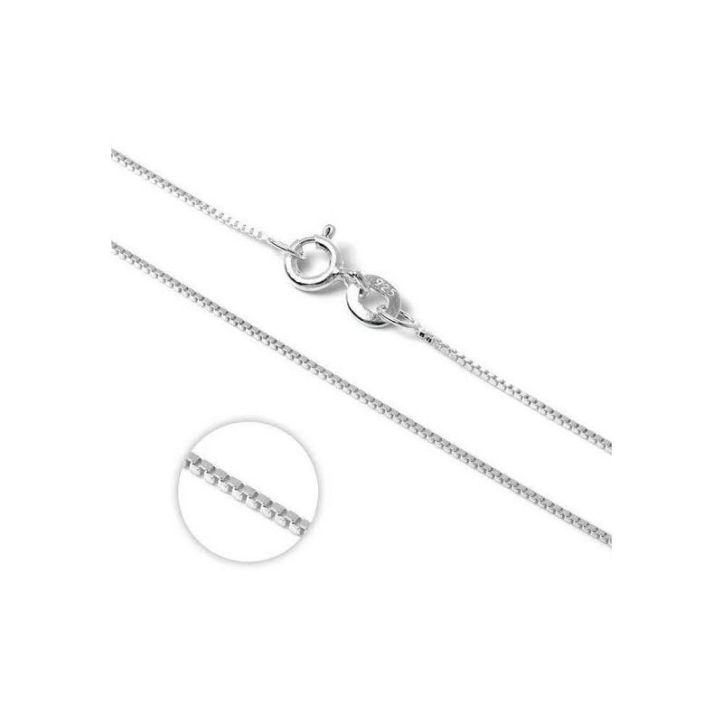 Corrente Veneziana 1 mm Prata 45 cm